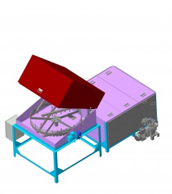 Мойка мелких деталей штанговых глубинных насосов ШГН карусельного типа