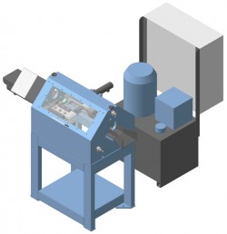 Установка срезки скребков-центраторов насосных штанг НШ