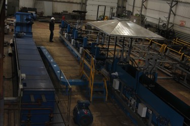 Автоматизированная линия мойки насосно-компрессорных труб (НКТ) высоким давлением