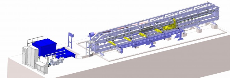 Установка для гидравлических испытаний насосно-компрессорных труб (НКТ)